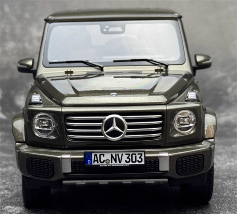 NOREV 2024 Mercedes Benz G500 G-Class off-road olive drab 1:18 Car Pre-built Model view9
