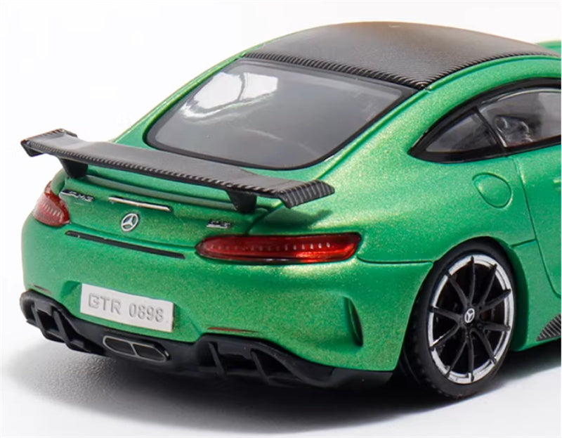MJ Model 2017 Mercedes AMG GTR C190 First Generation Supercar green Limited Edition 1000PCS Only 1:64 Car Pre-built Airliner Model Display view6