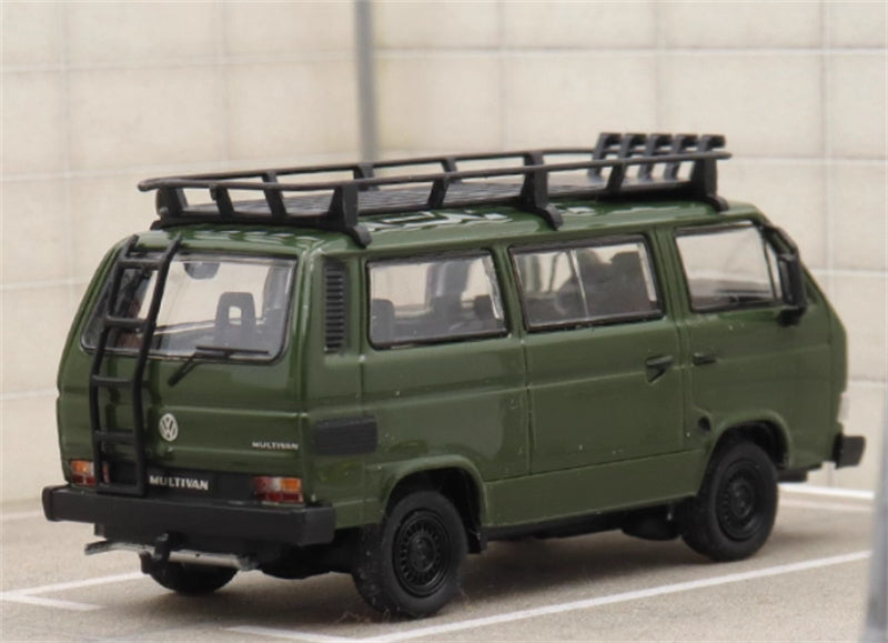 Master VW T3 Magway van Green with accessories 1:64 Car Pre-built Model view4