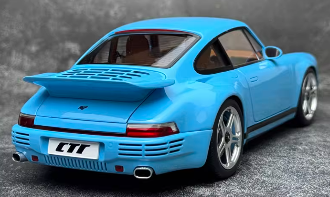 Almost Real Porsche Ruf CTR Anniversary Edition 2017 Sky Blue Limited Edition 504PCS ONLY 1:18 Car Pre-built Model view8