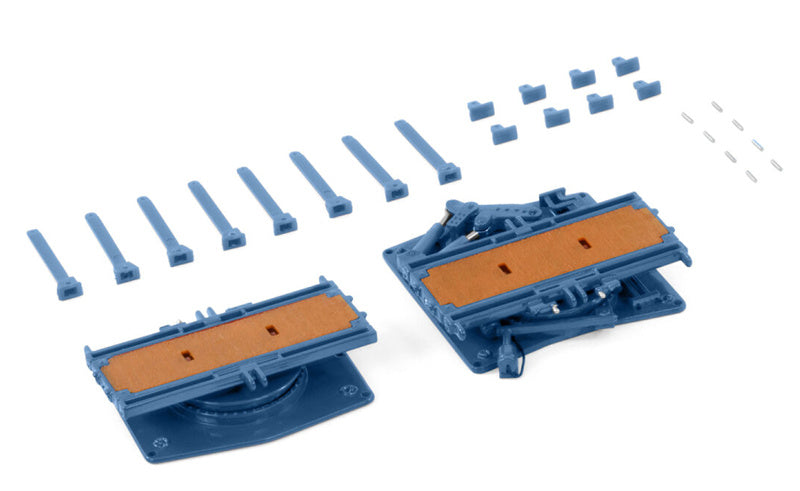 WSI SCHEUERLE INTER COMBI SET PARTS: TURNTABLE SET BLUE Premium Line 1:50 Truck Pre-built Model