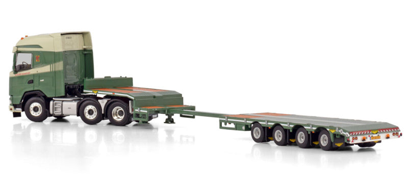 WSI  DAF XG 6X2 TWIN STEER SEMI LOW LOADER - 4 AXLE Lock Transport 1:50 Truck Pre-built Model