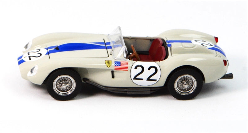 GFCC 1957 Ferrari 250 Testa Rossa Racing Gray White #22 LHD 1:64 car Pre-built Model view2