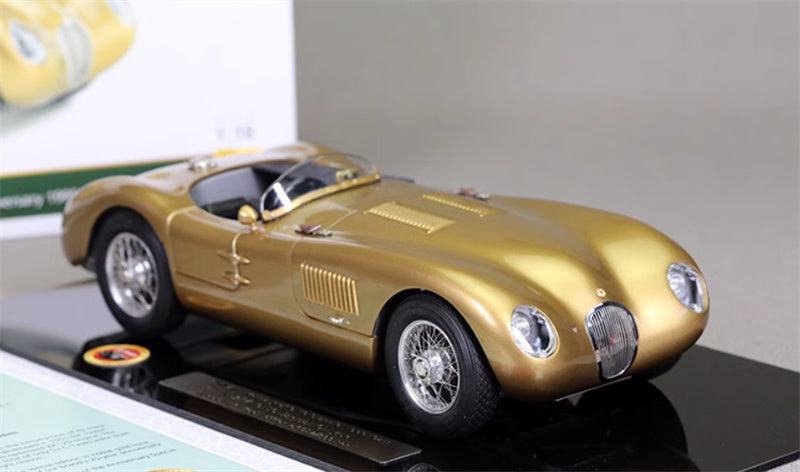 CMC Jaguar C-Type 1952 25th Anniversary Edition golden Limited Edition 1:18 DIECAST Car