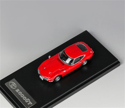LCD-MODELS TOYOTA 2000GT Red Vintage Car 1:64 car Pre-built Model view2