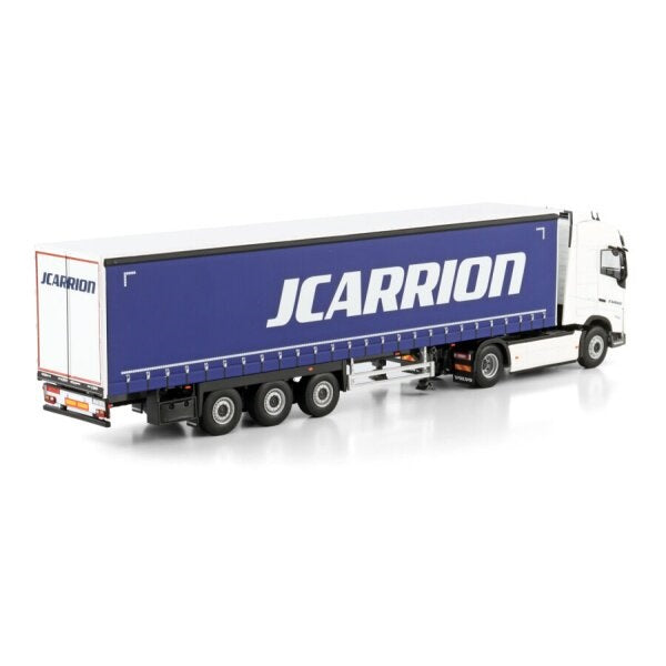 1:50 VOLVO J. CARRION FH5 4X2 CURTAINSIDE TRAILER 3 AXLE WSI   DIECAST Model