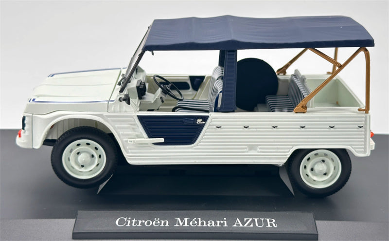 NOREV Citroen Mehari Azur 1983 White/Blue 1:18 Car Pre-built Model view6