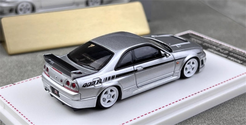Focal Horizon Nissan GT-R R33 400R Silver Limited Edition 999PCS ONLY 1:64 Car Pre-built Model view4