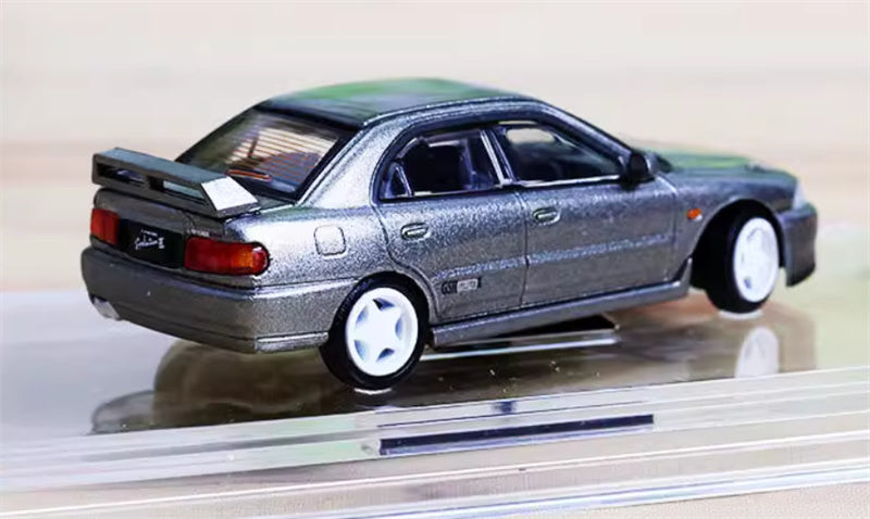 BM Creations MITSUBISHI LANCER EVO II RIGHT HAND DRIVE Silver 1:64 Car Pre-built Model