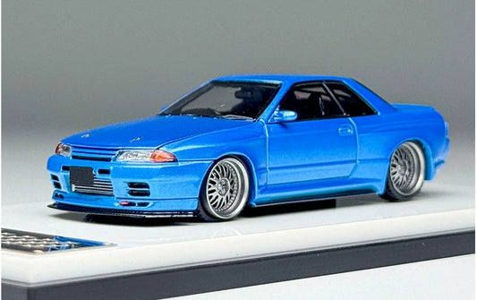 1:64 Nissan GTR-R32  Metal Blue Focal Horizon  Limited Edition 999PCS ONLY DIECAST Model