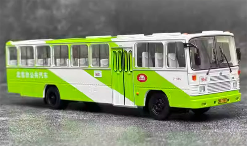 Beijing Public Transport Huanghai DD6111CT Single Machine 944 black wheel Bafangda Payment 1:64 Bus Pre-built Model view5