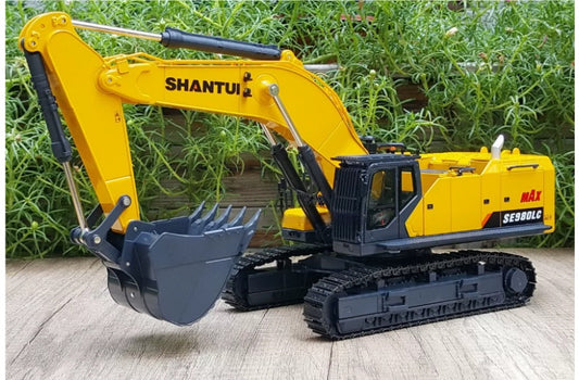 SHANTUI SE980LC Large-Scale Mining Excavator Yellow 1:35 Truck Pre-built Airliner Model Display view1