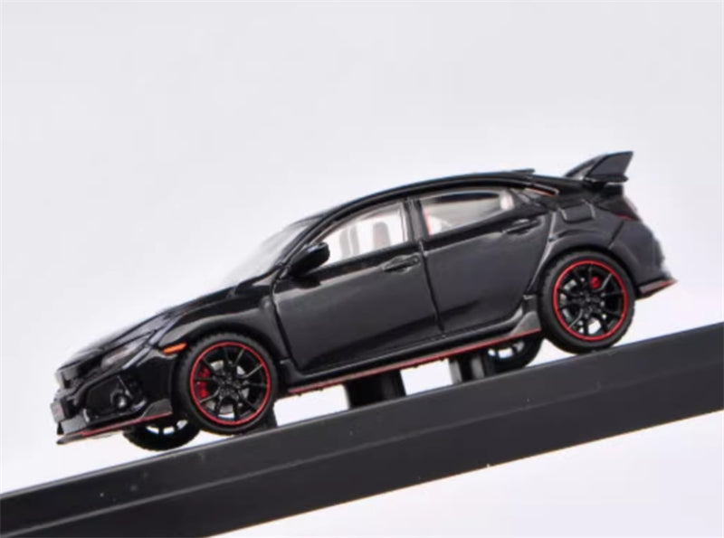 LCD-MODELS Honda Civic Type-R FK8 Black 1:64 car Pre-built Model view5