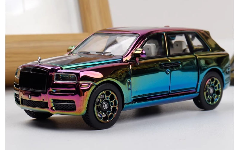 1:64 Rolls-Royce Cullinan Chrome Plated DCM BB Wheel Limited 300 pcs DIECAST Car Model