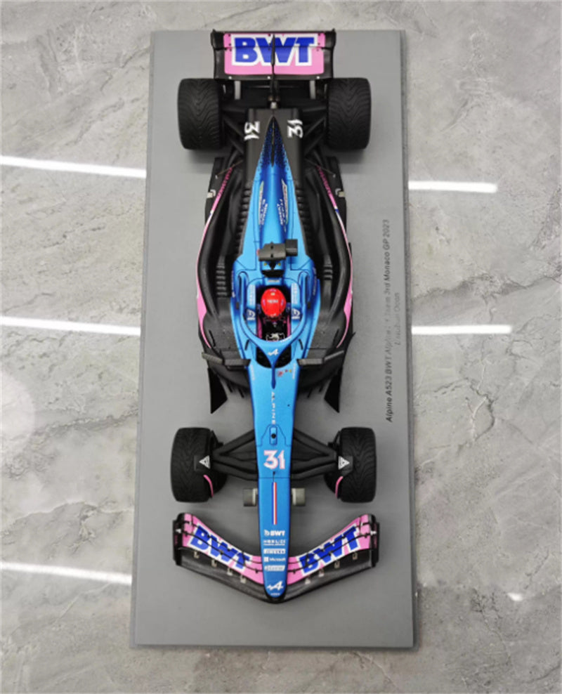1:18 Alpine BWT A523 2023 Spark Monaco GP Resin Car Model view5