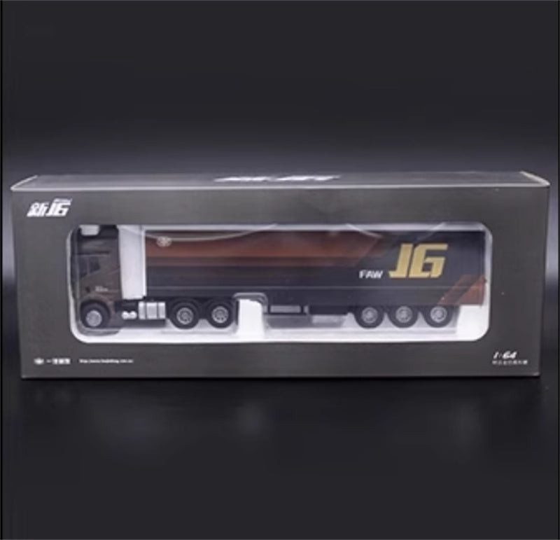 FAW Jiefang J6 container truck Coffee Gold 1:64 Truck Pre-built Model