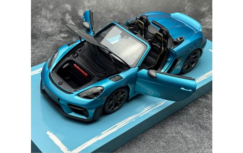 1:18 Porsche 718 Spyder RS Ipanema Blue MINICHAMPS Convertible Limited 300 pcs DIECAST Car Model