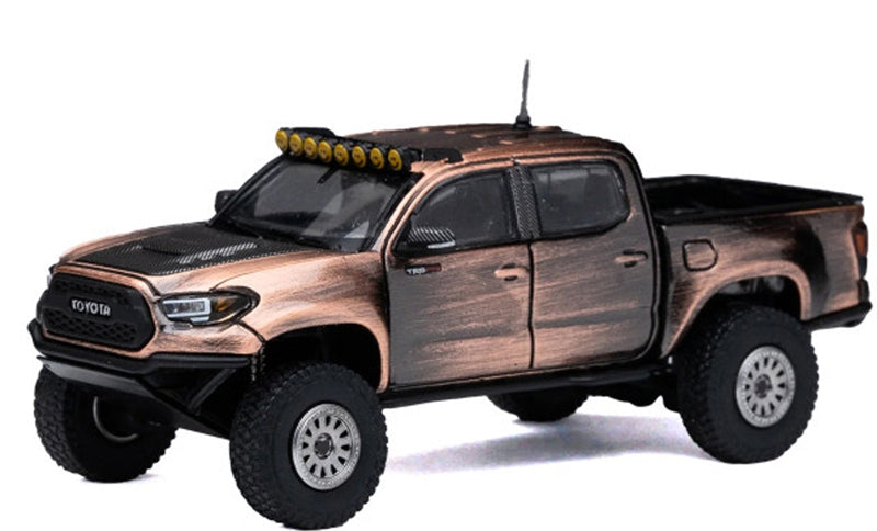 GCD TOYOTA Tacoma TRD PRO Pre-Runner Pickup Bronze Metallic LHD 1:64 Truck Pre-built Model view5