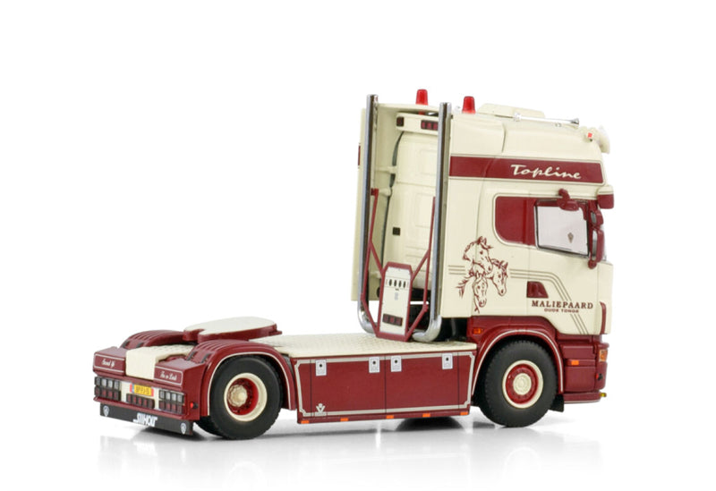 WSI SCANIA 4 SERIES TOPLINE 4X2 Maliepaard Transport 1:50 Truck Pre-built Model