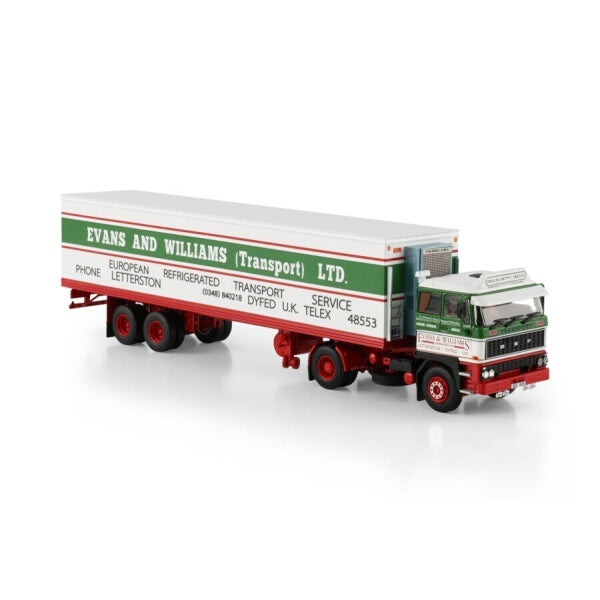 1:50 DAF EVANS & WILLIAMS 2800 4X2 REEFER TRAILER 2 AXLE WSI   Diecast Model