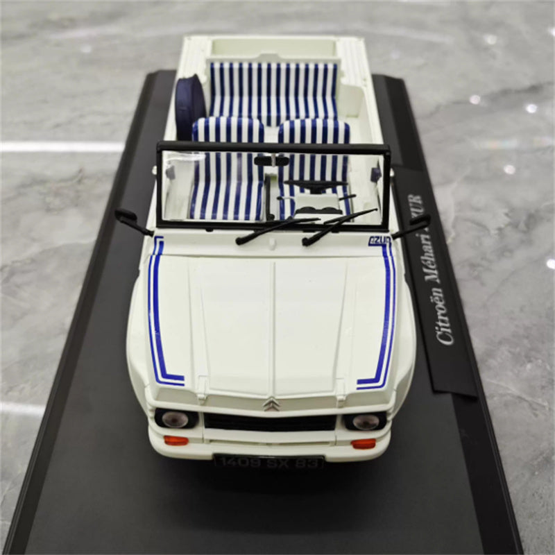 NOREV Citroen Mehari Azur 1983 White/Blue 1:18 Car Pre-built Model view11