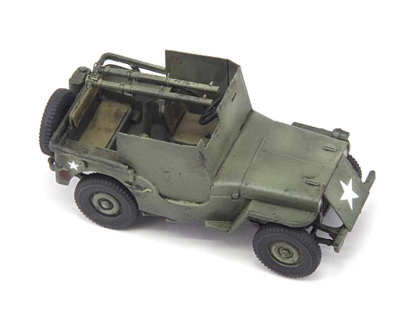 S-MODEL Willis Jeep Bazooka equipped 1:72 Tank Pre-built Model