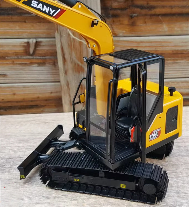 SANY SY75C New Excavator Engineering Yellow Limited Edition 1:25 Truck Pre-built Model
