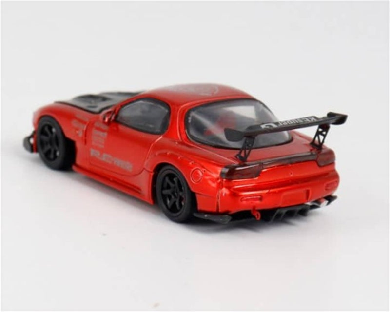 1:64 Mazda RX-7 RE Amemiya‌ Metallic Red BSC DIECAST Limited Edition 499pcs ONLY Model
