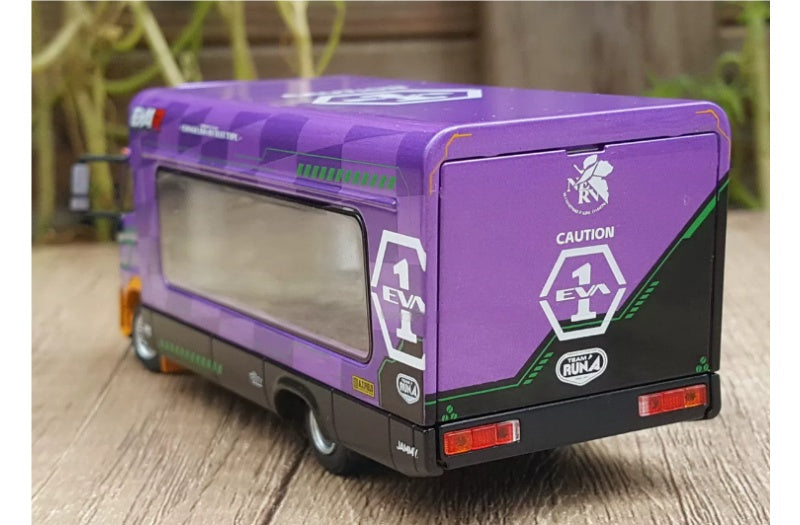 Unique Model x Tiny Hino 500 Ranger EVA Lift up Transport Vehicle Purple 1:64 Truck Pre-built Airliner Model Display view4