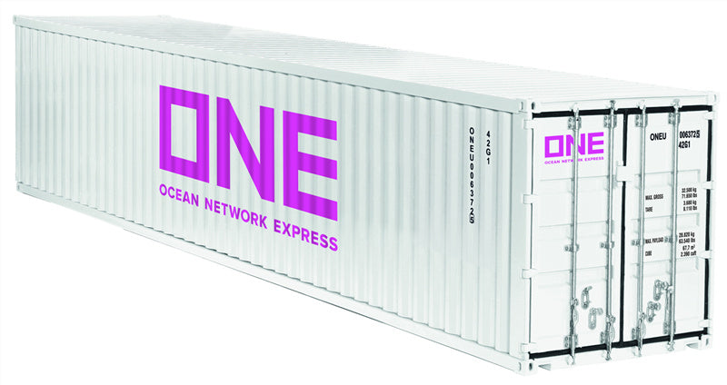 NZG ONE OCEAN NETWORK EXPRESS 40 foot Container White 1:18 DIECAST Truck Lorry