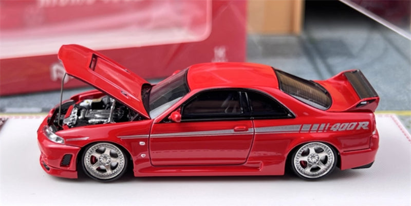 Focal Horizon Nissan GT-R R33 Nismo 400R Red Limited Edition 699PCS ONLY 1:64 Car Pre-built Model view3