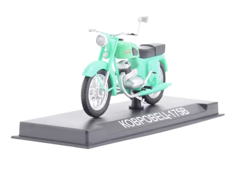 Modimio Soviet motorcycle Kovrovets-175V Green motorcycle Pre-built Airliner Model Display view1