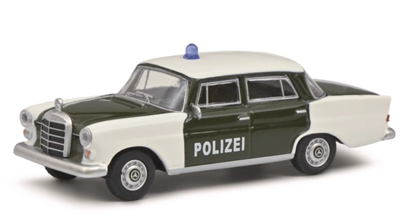 Schuco Mercedes Benz 200D (W110) Polizei European Car 1:64 Car Pre-built Model