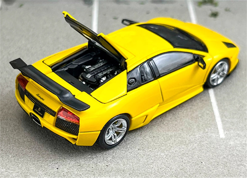 Phantom Knight Lamborghini Miura LP640 sports car Limited Edition 999PCS ONLY Hardtop Yellow 1:64 Car Pre-built Model view2
