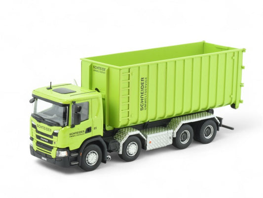 Tekno  Scania Next Gen G-Serie 4-assige dump truck Schneider umweltservice 1:50 Truck Pre-built Model