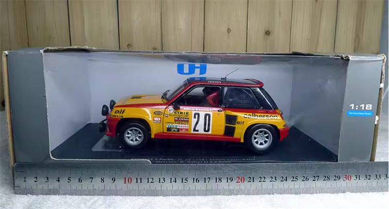 Universal Hobbies Renault 5 Turbo N 20 - 1981 Monte Carlo Rally Drivers: B.Saby / D.Le Saux Limited Edition 1500PCS ONLY 1:18 Car Pre-built Model