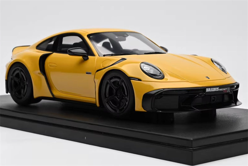 1:18 PORSCHE 911 BRABUS 900 ROCKET-R  Yellow  GT SPIRIT w/ display box Limited Edition 504PCS ONLY Resin Car Model