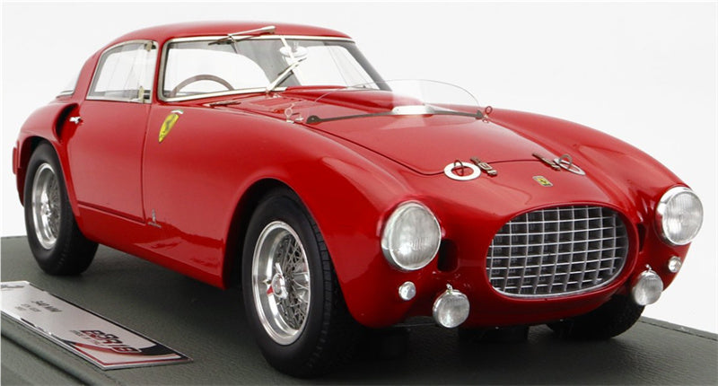 BBR MODELS Ferrari 340 MM S/N 0320 1953 red leather base Limited Edition 99PCS ONLY 1:18 Car Pre-built Model view5
