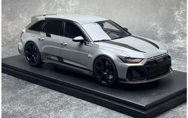 1:18 Audi RS 6 Avant GT‌ 2024 Gray GT Spirit Resin Car Model