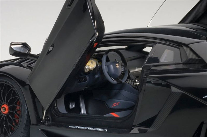 AUTOART Lamborghini Aventador LP750-4 SV Black 1/18 car Pre-a Model