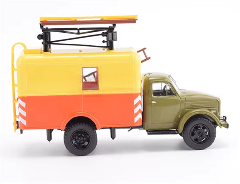StartScaleModels Russian Gaz-51A telescopic high-altitude operation Maintenance Truck 1:43 Truck Pre-built Airliner Model Display view3