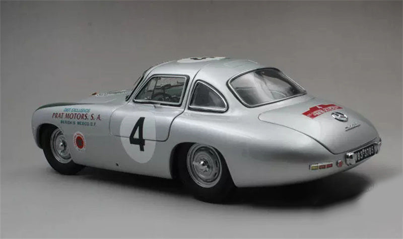 CMC Mercedes Benz 300SL W 194 Carrera Panamericana 1952 Silver #4 1/18 car Pre-a Model