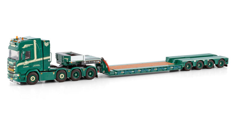 WSI SCANIA R HIGHLINE CR20H 8X4 EURO LOWLOADER - 4 AXLE G.L. de Haan 1:50 Model