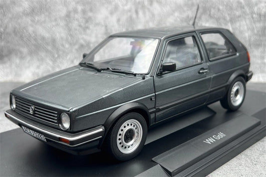 NOREV Volkswagen VW Golf CL 1988 grey metallic 1:18 Car Pre-built Model view1