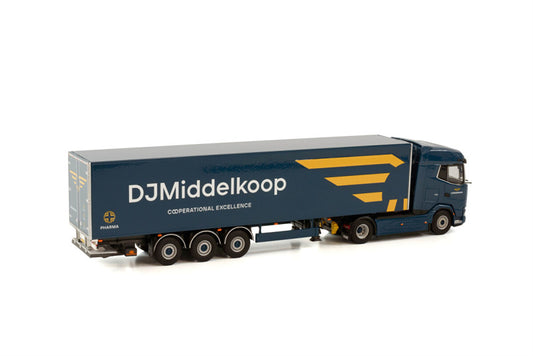WSI DAF XG 4X2 REEFER TRAILER - 3 AXLE D.J. MIDDELKOOP 1:50 Truck Pre-built Model