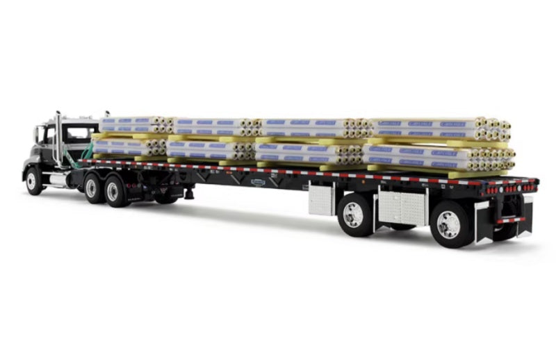 1:64 Mack pinnacl Including waterproof carrier DCP Black / Silver Diecast Model view2