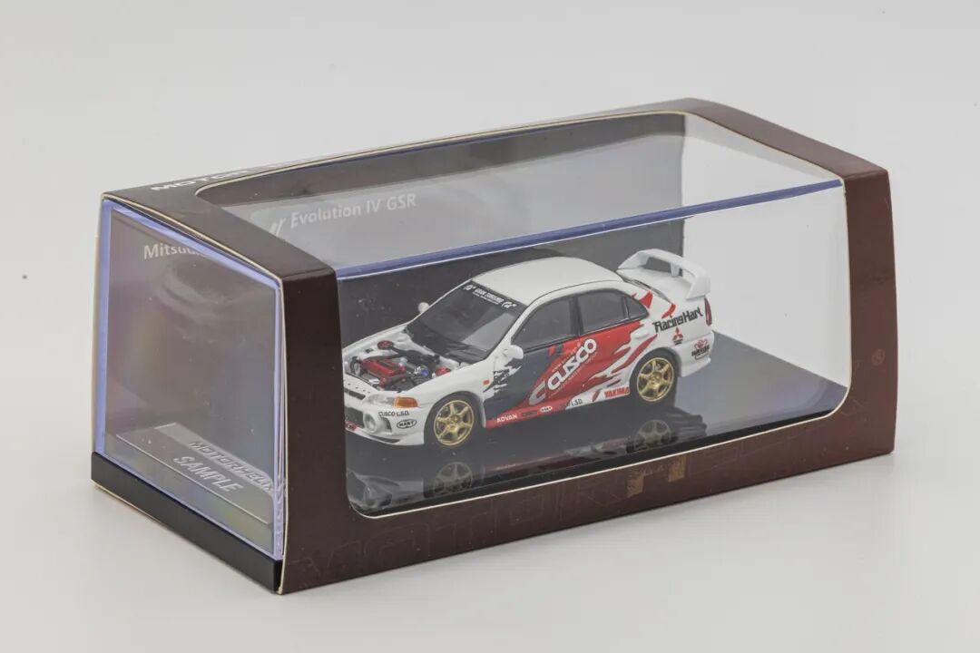 MOTORHELIX 1:64 Mitsubishi Lancer Evolution IV GSR Cusco diecast Model