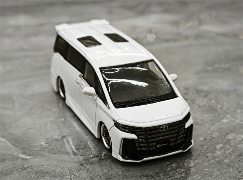 1:64 Toyota Vellfire 40 KUHL White MINIGT DIECAST Model