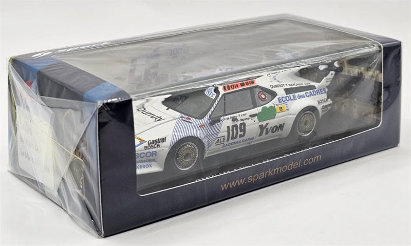 Spark BMW M1 14th Le Mans 1984 SADRIN & RAPIN DUNLOP 1:43 Car Pre-built Model view6