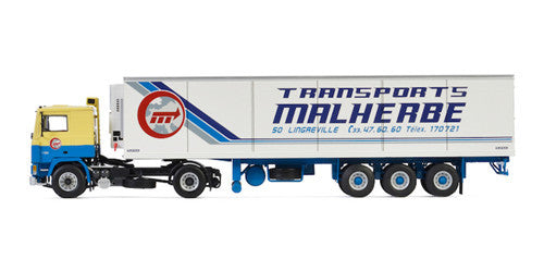 WSI VOLVO F12 4X2 REEFER TRAILER MALHERBE 1/50 Truck Pre-built Model